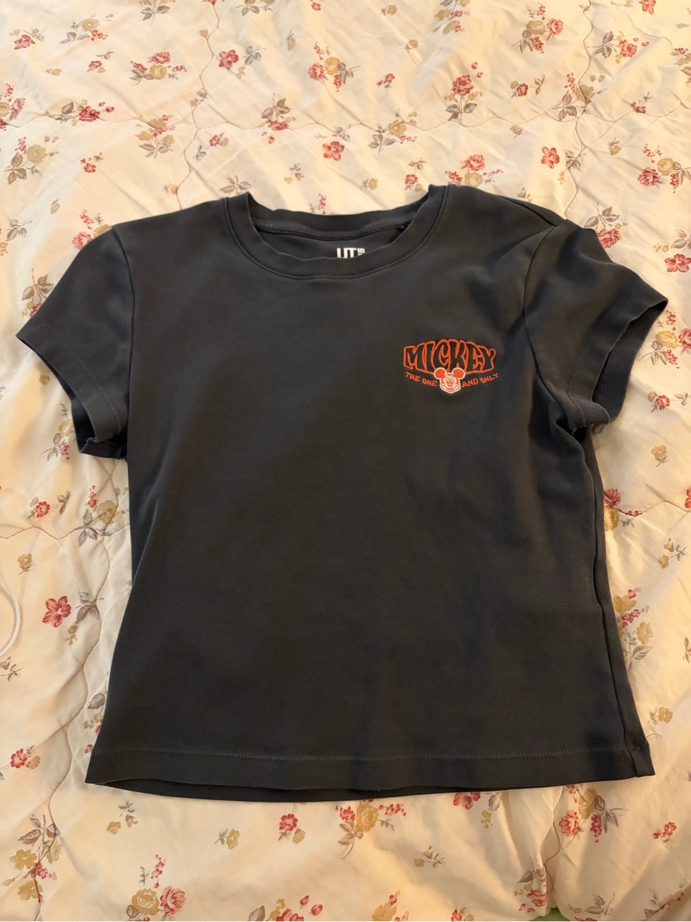 Uniqlo Mickey Mouse Graphic Tee - Dark Gray